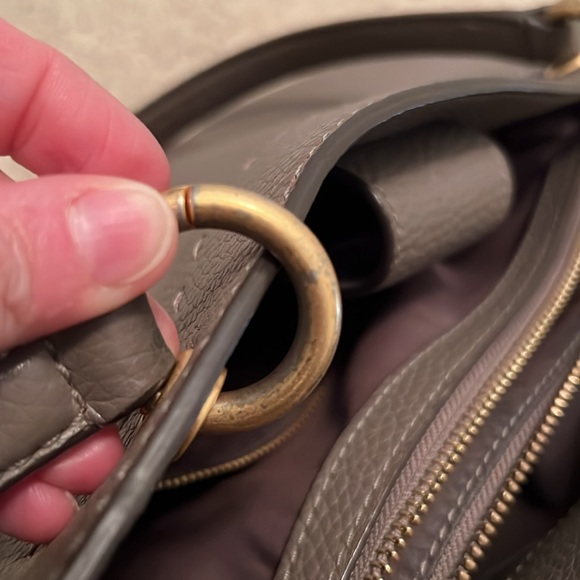 Tory Burch Mcgraw Triple Compartment Leather Bag - Picture 11 of 11